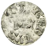 Denier - Robert II Paris mint