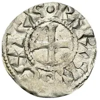 Denier - Robert II Paris mint