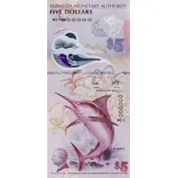 5 Dollars - Charles III Blue marlin