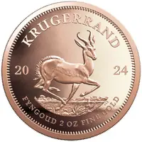 2 Ounce Krugerrand Piedfort