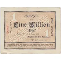 1 000 000 Mark Bergbau-Aktien-Gesellschaft Lothringen