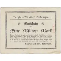 1 000 000 Mark Bergbau-Aktien-Gesellschaft Lothringen
