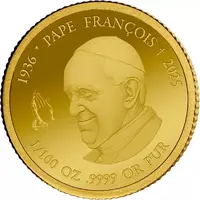 1500 Francs CFA Pope Francis