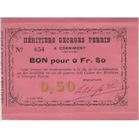 50 Centimes - Commune de Cornimont [88]
