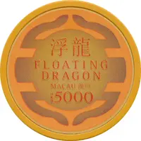 5000 Dollar Poker Chip - Floating Dragon 浮龍