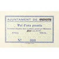 1 Peseta Vilanova de l'Aguda