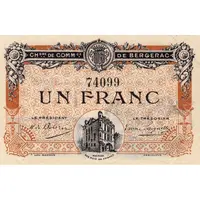 1 Franc - Chambre de Commerce de Bergerac 24