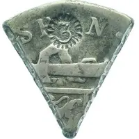 3 Reaal / 18 Stuiver British Occupation, Countermark 3 with short tail