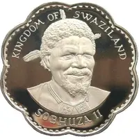 5 Emalangeni - Sobhuza II 75 Anniversary of the King