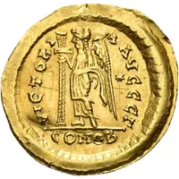 Solidus - Zeno VICTORIA AVGGGΓ, Rome