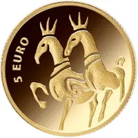 5 Euro The Golden Horses