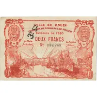 2 Francs - Ville et Chambre de Commerce de Rouen [76]