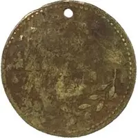 Counter token Rechen Pfenig, lion and wreath