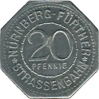 20 Pfennig - Hl. Geist Spital Nürnberg-Fürth