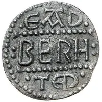 Penny - Eadberht with king Offa