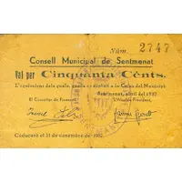 50 Céntimos Sentmenat