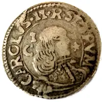 1 Reale - Carlo II 2nd type