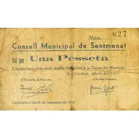 1 Peseta Sentmenat