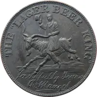 Medal - The Lager Beer King Gambrinus, Glasshouse Street