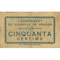 50 Céntimos Vilanova de Prades