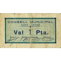 1 Peseta Dues-aigües