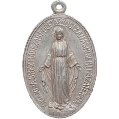 Miraculous Medal of Our Lady of Graces 36 × 23 mm