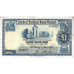 1 Pound North of Scotland Bank