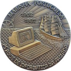 Medal - 25 Years of Information Technology in the Portuguese Navy 1962 - 1987