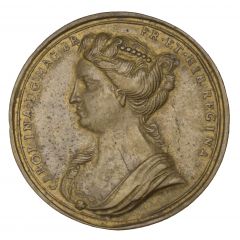 Medal - George II Coronation, Tibs, brass