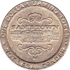 1 Dollar Gaming Token - Sam`s Town Casino Tunica