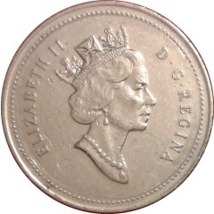 25 Cents - Elizabeth II 3rd portrait