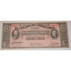 5 Pesos El Estado de Chihuahua
