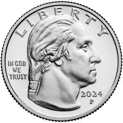 25 Cents `Washington Quarter` Patsy Takemoto Mink