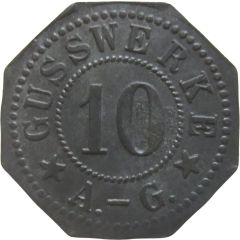 10 Pfennigs - Frankenthal Gusswerk A.G.