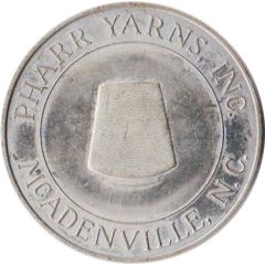 Token - 25th Anniversary of Pharr Yarns, Inc. McAdenville, North Carolina