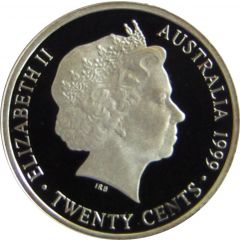 20 Cents - Elizabeth II 4th Portrait - Masterpieces in Silver - 1942 3d