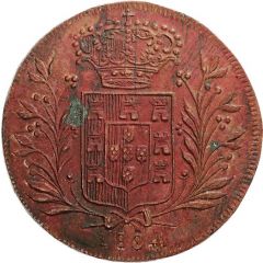 60 Réis - Tanga - Maria II Pattern, Damão mint