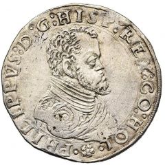 1/2 Daalder `1/2 Philipsdaalder` - Philip II Bust right