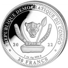20 Francs Bear, colorized
