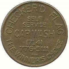 Token - Checker`d Flag Long Beach, California