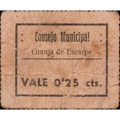 25 Céntimos La Granja d`Escarp