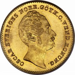 1 Ducat - Oscar I small head