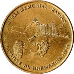 Monnaie de Paris Tourist Token - Bayeux Musée mémorial - Bataille de Normandie 1944