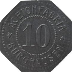 10 Pfennig - Burghausen an der Salzach Acetonfabrik