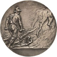State exhibition award medal - In the field of agriculture Free State of Saxony