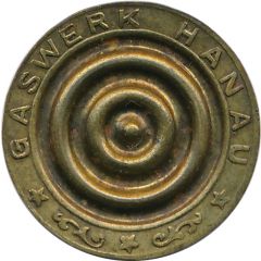 Gaz Token -Gaswerk Hanau Hanau, Hessen-Nassau