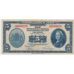 5 Gulden - Wilhelmina