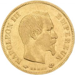 10 Francs - Napoléon III bare head