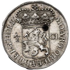 1/2 Gulden Date in exergue