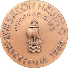 Medal - 27th international nautical exhibition in Barcelona 1988